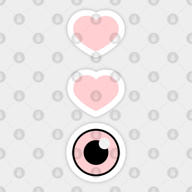 Kawaii Eye Sticker by Sasyall